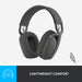 Logitech Zone Vibe Wireless - Headset - full size - Bluetooth - wireless - USB-C via Bluetooth adapter - graphite - Certified for Microsoft Teams