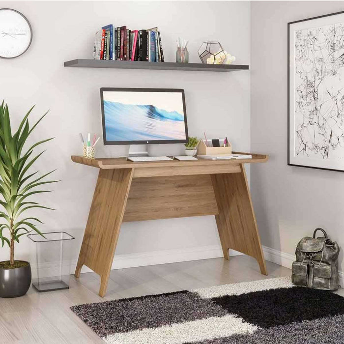 Towson Trestle Home Office Desk W1200 x D550 x H774mm Beaufort Oak - 7700001