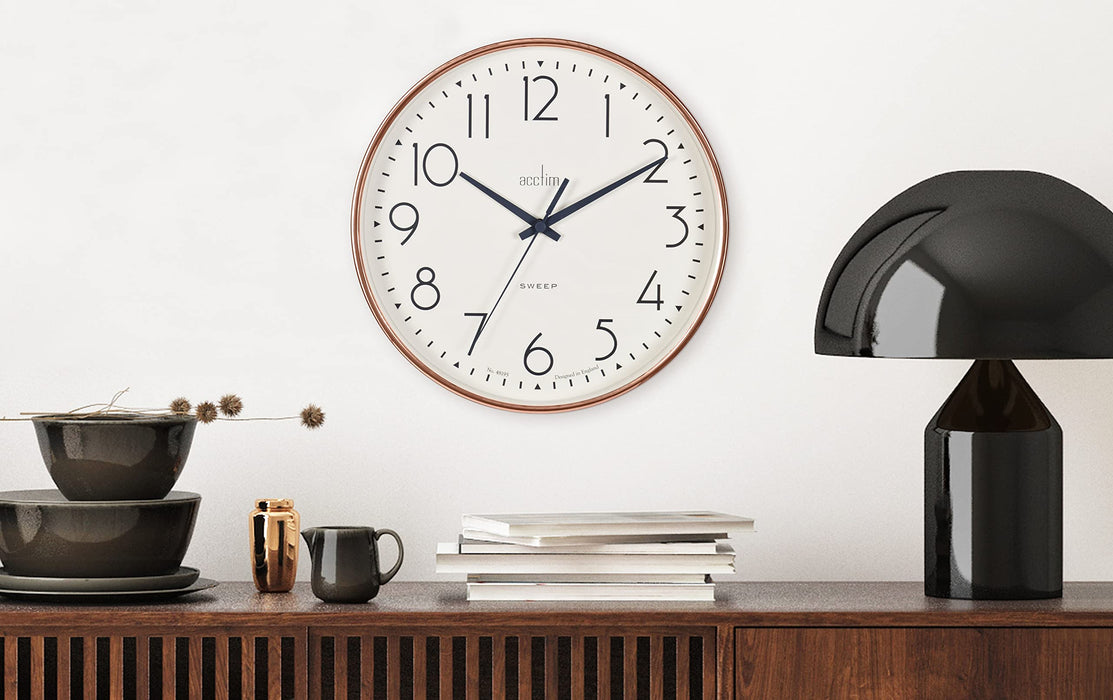 Acctim Wall Clock 22568 25 x 25 x 4 x 25 cm Copper