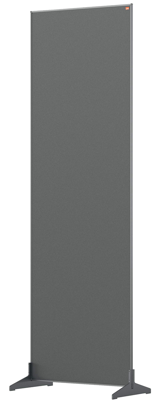 Nobo Freestanding Room Divider Screen Impression Pro 600mm x 1800mm x 300mm Felt, Metal Grey