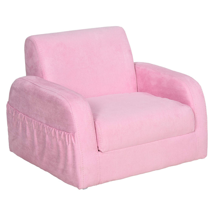 HOMCOM Kids Sofa Pink 380 x 47 mm