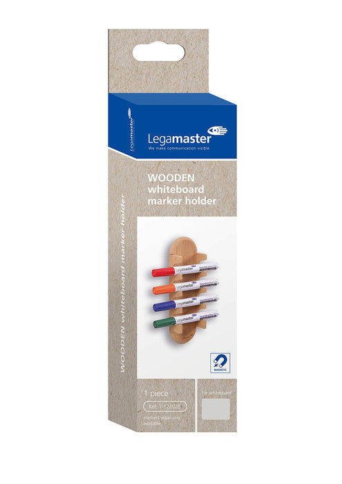 Legamaster 7-122025 Wooden magnetic whiteboard marker holder Beech