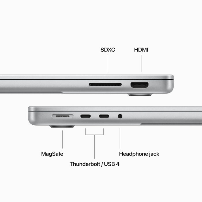 MacBook Pro 14inch - M3 8 core CPU and 10¿core GPU - 8GB RAM - 1TB SSD - Silver - Z1AA