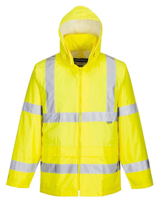 Yellow Hi Vis Rain Jacket Medium