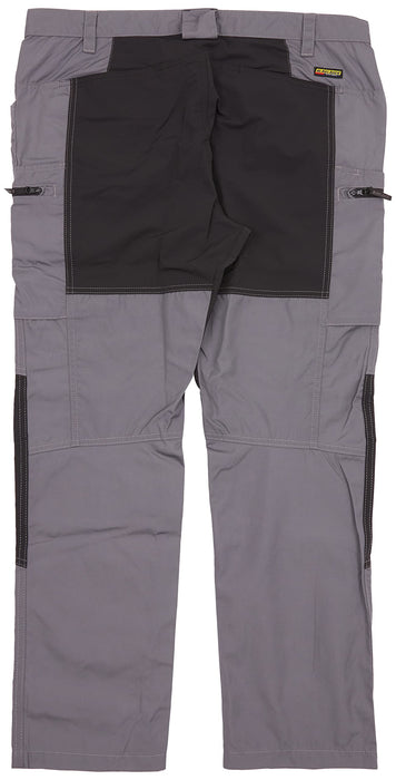 BLÅKLÄDER Trousers 14591845 Cotton, PL (Polyester) Mid Grey, Black Size 33R