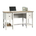 Shaker Style Home Office Desk White with Lintel Oak Finish - 5418072