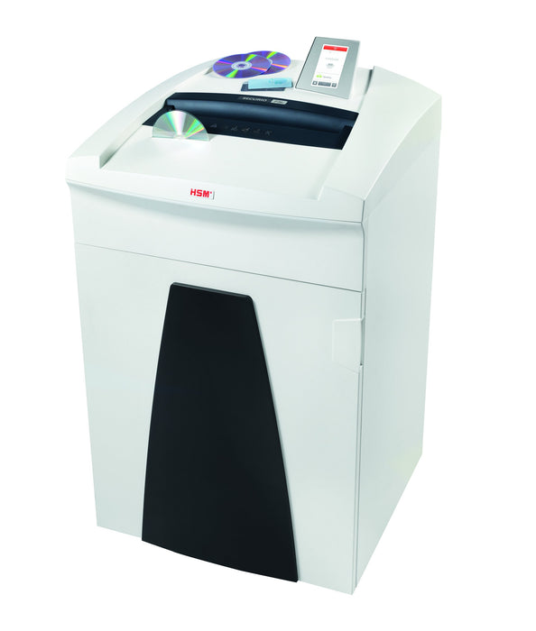 HSM Particle-Cut Shredder Securio P36i Security Level 11 Sheets White P-6 with Separate Cutting Unit and Metal Detection