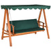 OutSunny Swing Chair Fir wood Steel Oxford cloth Green 1,280 x 2,350 x 1,800 mm