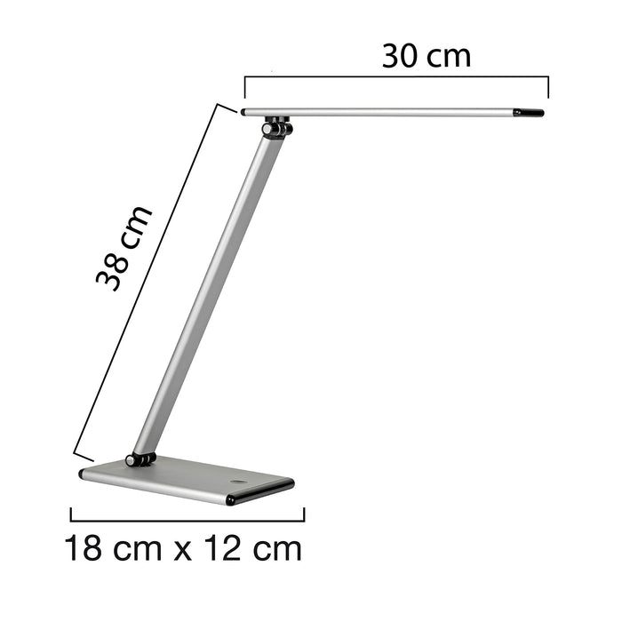 Unilux Desk Lamp Terra 8.3W LED Silver