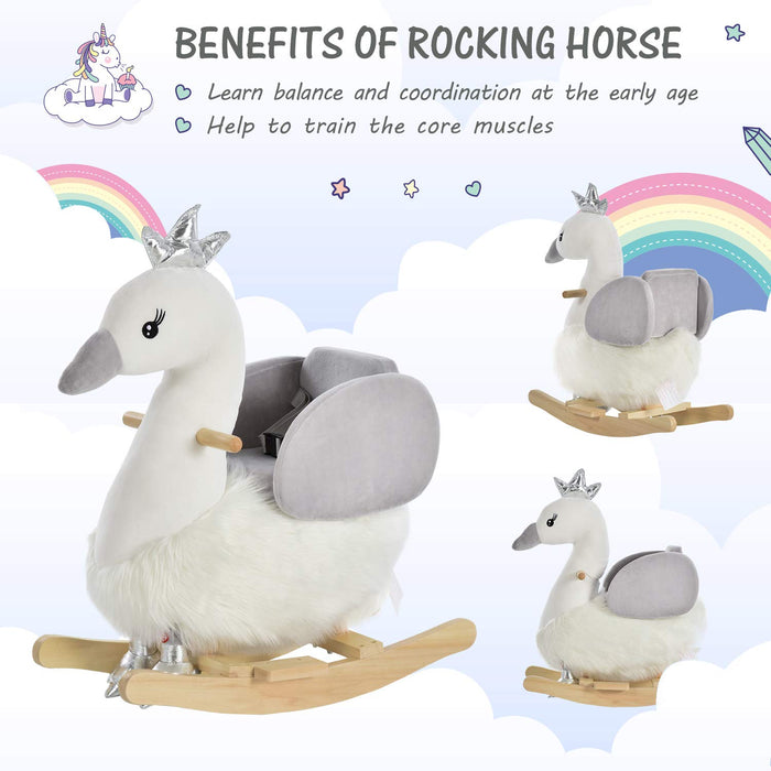 HOMCOM Rocking Horse 330-106 590 mm 330 mm 600 mm Grey