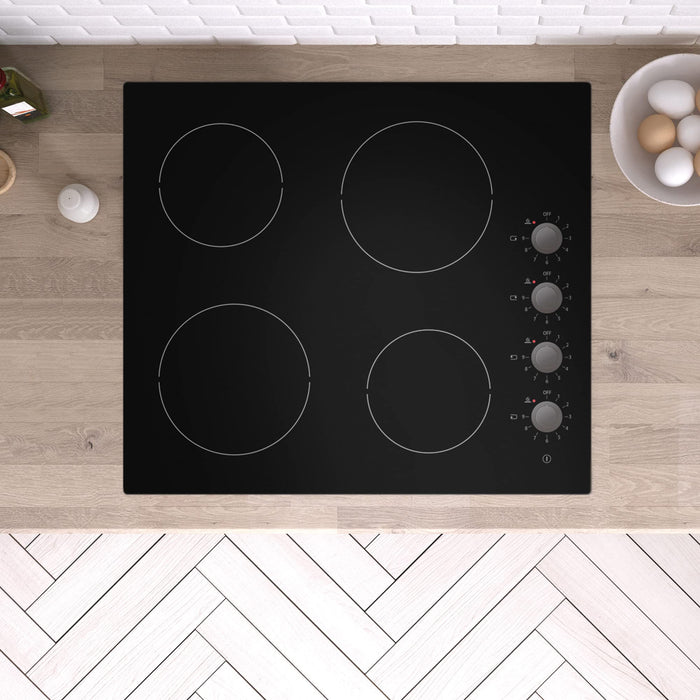 Statesman CHZ460D Ceramic Hob 9 Stage power settings Scott Glass Black