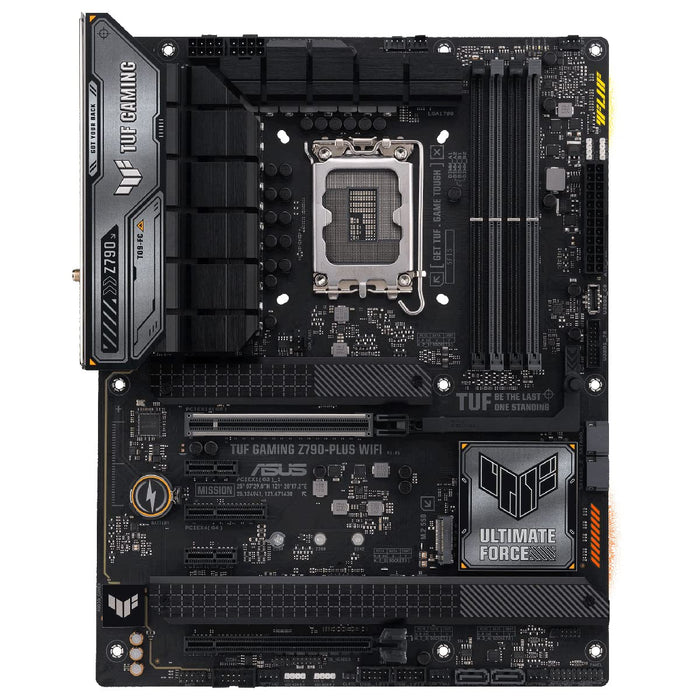 ASUS TUF GAMING Z790-PLUS WIFI - Motherboard - ATX - LGA1700 Socket - Z790 Chipset - USB 3.2 Gen 1, USB 3.2 Gen 2, USB4, USB-C 3.2 Gen2, USB-C 3.2 Gen 2x2 - 2.5 Gigabit LAN, Bluetooth, Wi-Fi - onboard graphics (CPU required) - HD Audio (8-channel)