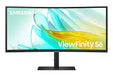 Samsung ViewFinity S6 S34C652UAU - S65UC Series - LED monitor - curved - 34" - 3440 x 1440 UWQHD @ 100 Hz - VA - 350 cd/m² - 3000:1 - HDR10 - 5 ms - HDMI, DisplayPort, USB-C - speakers - black