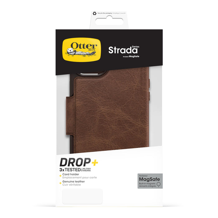 OtterBox Strada MagSafe Apple iPhone 15 Plus Espresso - brown