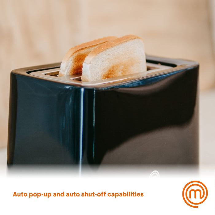 MasterChef Toaster 7-way Heat Setting UK Plastic Black