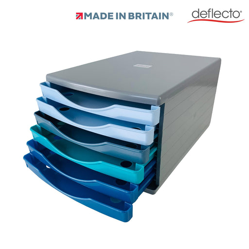 Deflecto Letter Tray Plastic Cool Breeze 29 x 40 x 21.4 cm