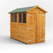 Power Garden Shed 84PADD Golden Brown 8x4