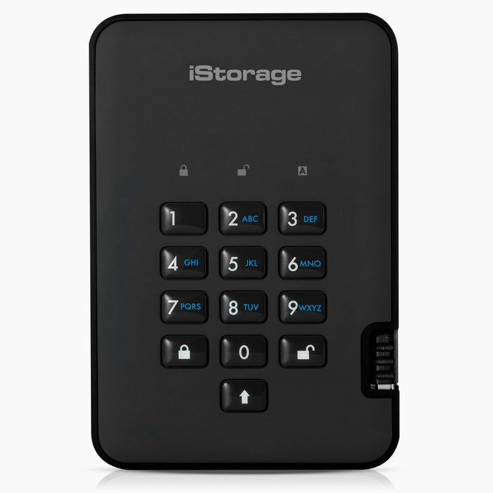 iStorage 2 TB External HDD diskAshur 2 USB-A 3.1 Black