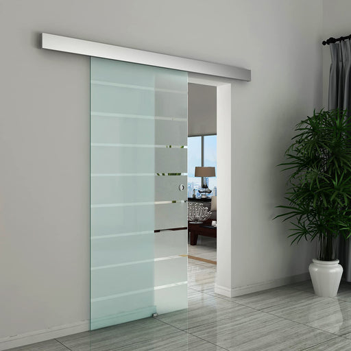 HOMCOM Sliding Door Transparent 80 x 205 mm