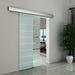 HOMCOM Sliding Door Transparent 80 x 205 mm