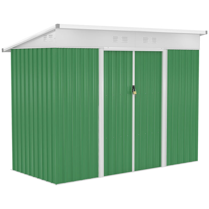 OutSunny Garden Shed 1.3 x 2.3 x 1.9 m Dark Grey