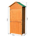 OutSunny Garden Storage Shed Brown 1880 x 840 x 510 mm