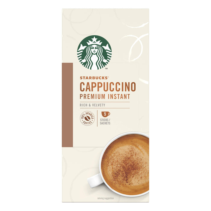 Starbucks Cappuccino Premium Instant Coffee Sachets Box Cappuccino 70 g Pack of 5