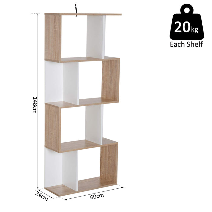 HOMCOM Shelf 833-451 Brown 240 x 600 x 1,480 mm