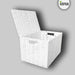 ARPAN Laundry Basket Plastic WB-9688S2 White 37 x 26 x 26 cm