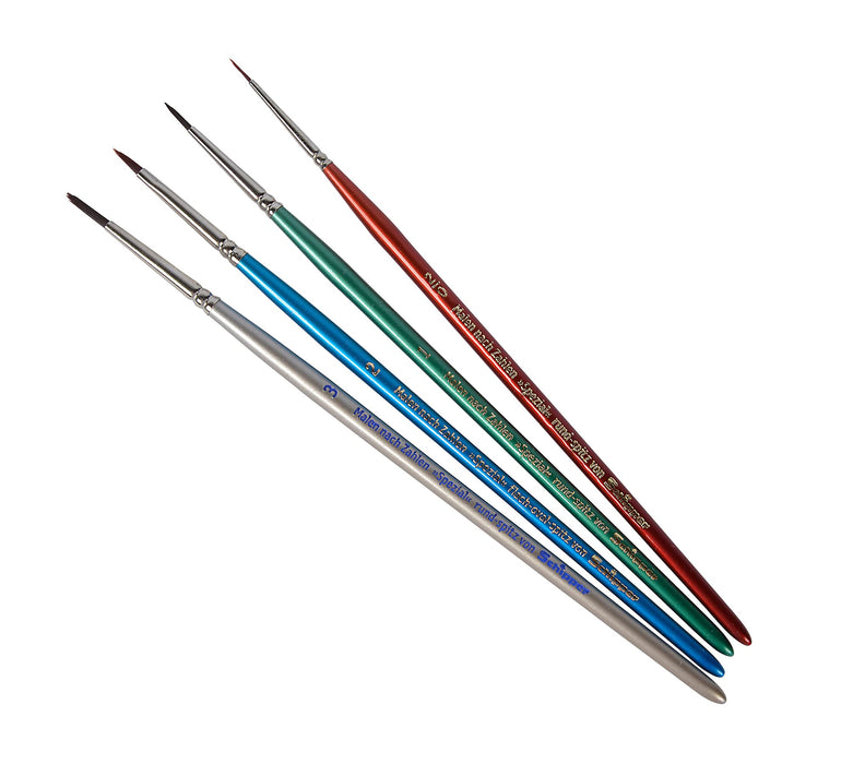 Schipper Paint Brushes 605020536 Multicolour 0.75 x 2.2 x 0.2 cm Pack of 4