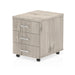 Impulse Mobile Pedestal 3 Drawer Grey Oak