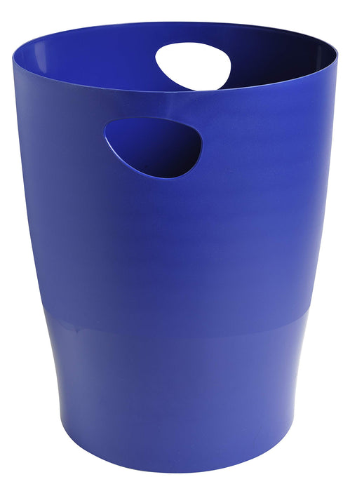 Exacompta Bee Blue 15 Litre Waste Bin 263 x 263 x 335mm Navy Blue (Each) - 45303D