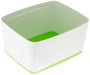 Leitz MyBox WOW Storage Box 18 L White, Green Plastic 31.8 x 38.5 x 19.8 cm