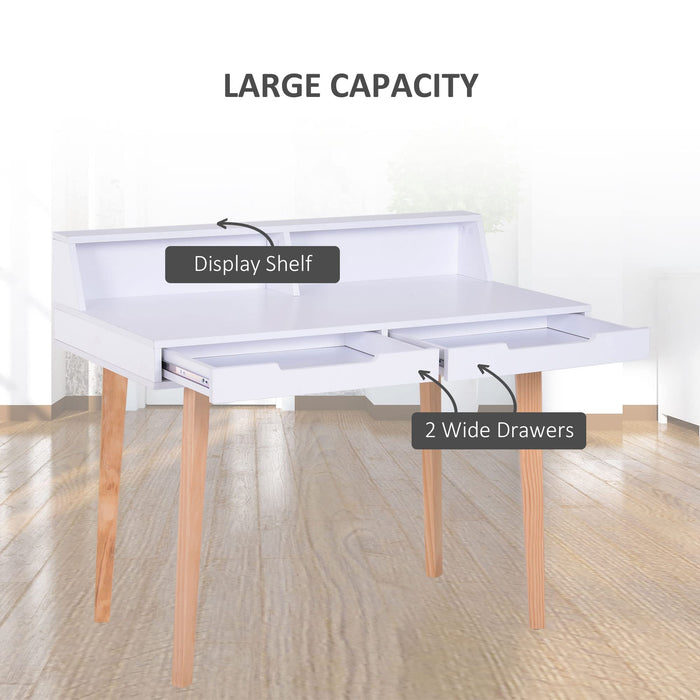 HOMCOM Desk White 550 x 915 mm