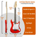 3rd Avenue Electric Guitar Rocket Series Red Set