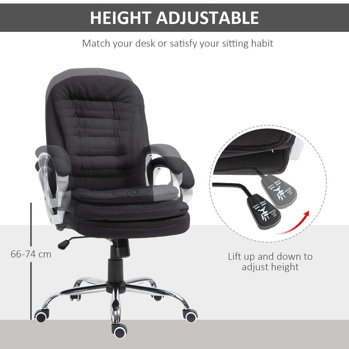 Vinsetto Office Chair 921-170V70CG Light Gray 75 (W) x 64 (D) x 111 (H) mm