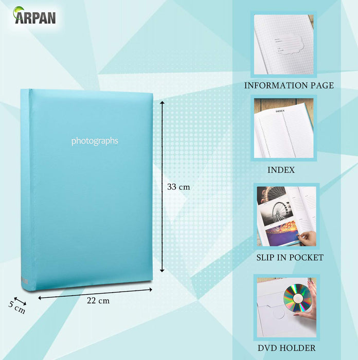 ARPAN Photo Album 300BE 300 6X4'' Pictures Blue