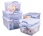 Really Useful Box Plastic Nestable Storage Boxes 10.5 Litre 383 x 460 x 113 mm Pack of 3