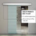 HOMCOM Sliding Door Transparent 80 x 205 mm