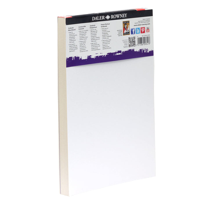 Daler-Rowney Mount Board 329412091 Ice White 12 Sheets — Parkem