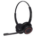 JPL BT-500D Wireless Stereo Headset Over the Head Noise Cancelling Bluetooth, USB with Microphone Black