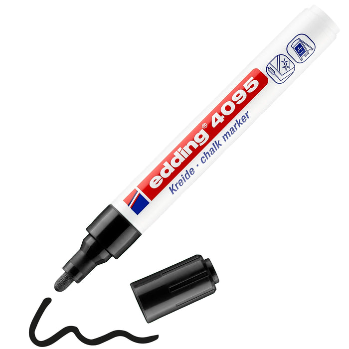 edding 4095 Chalk Marker Medium Round Black