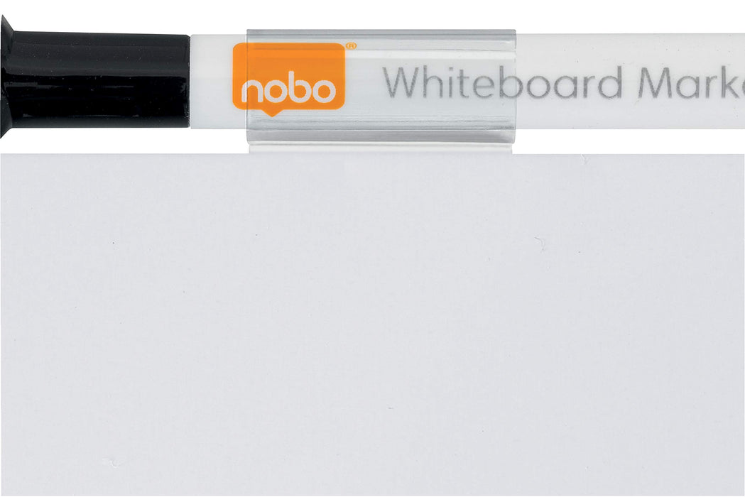 Nobo Mini Wall Mountable Magnetic Whiteboard Strip 1903764 Lacquered Steel Frameless 140 x 360 mm White