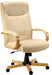 Knightsbridge Bonded Leather Faced Executive Office Chair Cream - 8513HLW