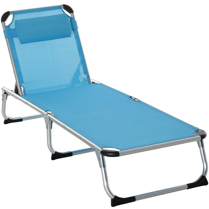 OutSunny Aluminium, Texteline Lounge Blue