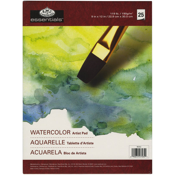 Royal & Langnickel A4 Watercolour Pad White 190 gsm 25 Sheets