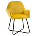 HOMCOM Accent Chair 839-128V70YL Yellow