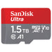 SanDisk Ultra - Flash memory card (microSDXC to SD adapter included) - 1.5 TB - A1 / UHS Class 1 / Class10 - microSDXC UHS-I