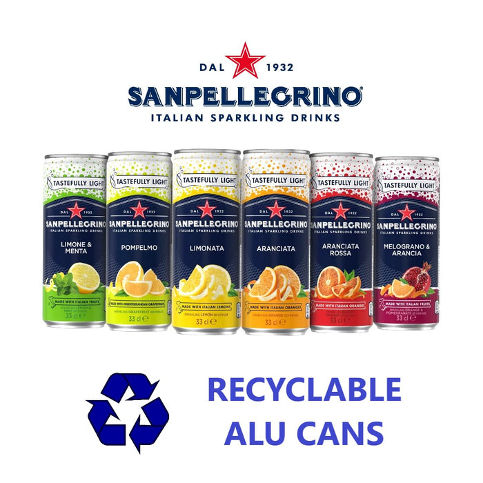 S.Pellegrino Pompelmo Soft Drink Sparkling Grapefruit 12 Bottles of 330 ml