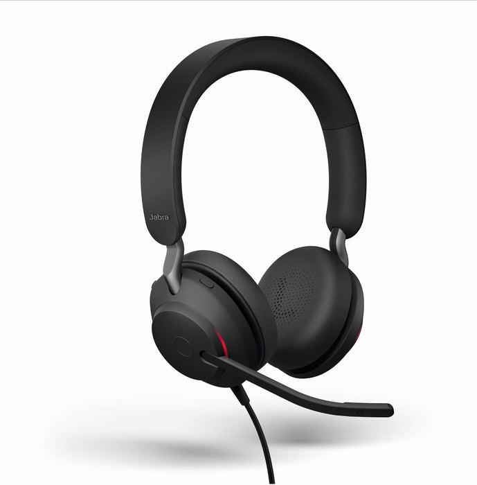 Jabra Evolve2 40 SE UC Stereo - Headset - on-ear - wired - USB-A - noise isolating - Optimised for UC